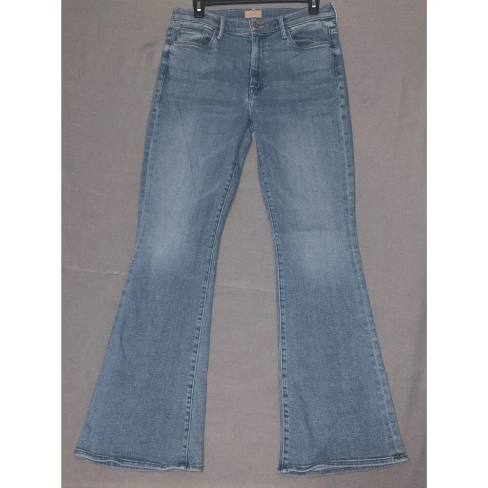Mother Weekender Blessing in Disguise High Rise Flare Button Fly Size 30 Jeans